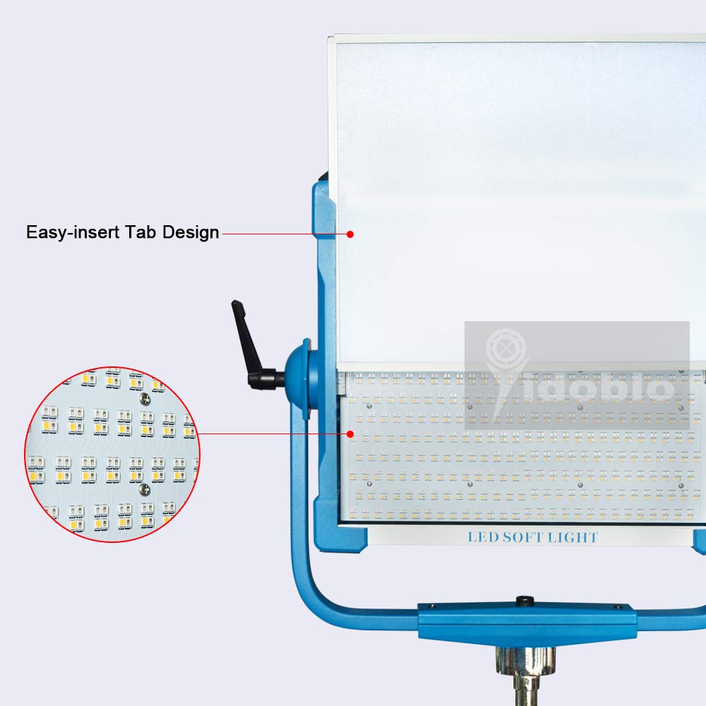 AI-2000C Luz del Panel LED de 200W RGB con 12 Efectos de iluminación,luz de Alto Brillo,Control de App,Control Remoto,DMX,para fotografía de rodaje de Video de Video