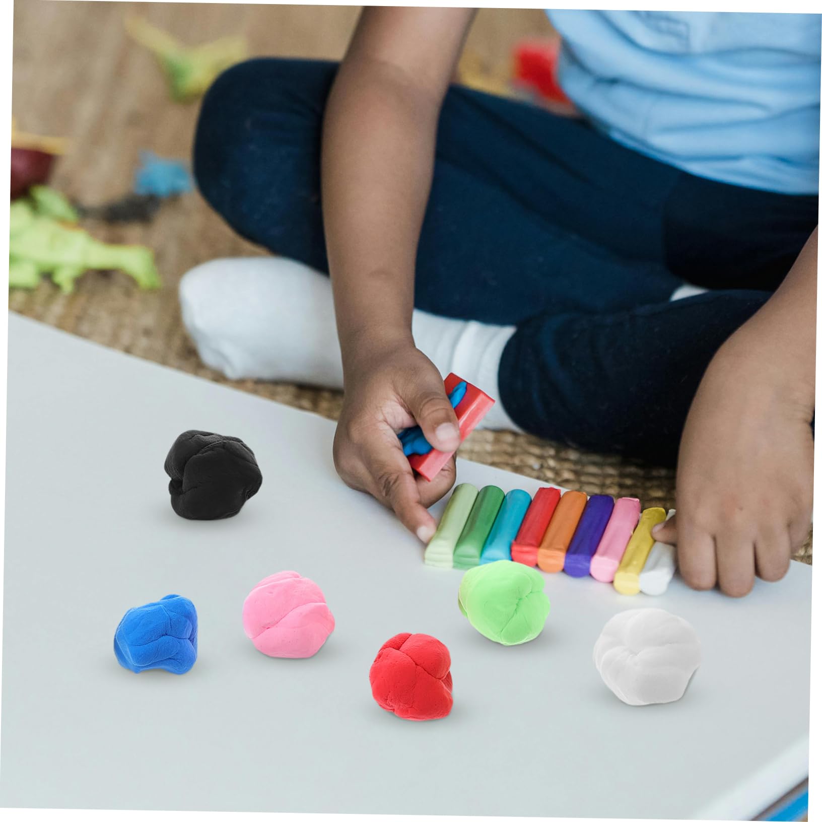 6bolsas Arcilla De Modelado Kit De Arcilla Moldeable De Secado Al Aire Colores Bricolaje Manualidades