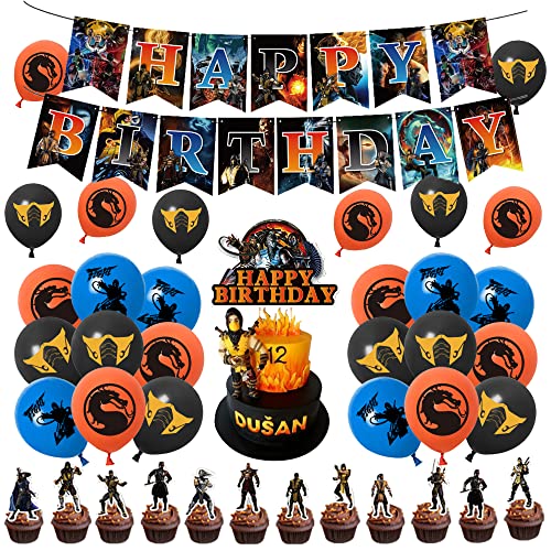 Party Supplies Mortal Kombat Cake Topper Mortal Kombat Birthday Decorations Mortal Kombat Balloons Mortal Kombat Birthday Cake Decorations Mortal Kombat Birthday Banner Mortal Kombat Party Decorations