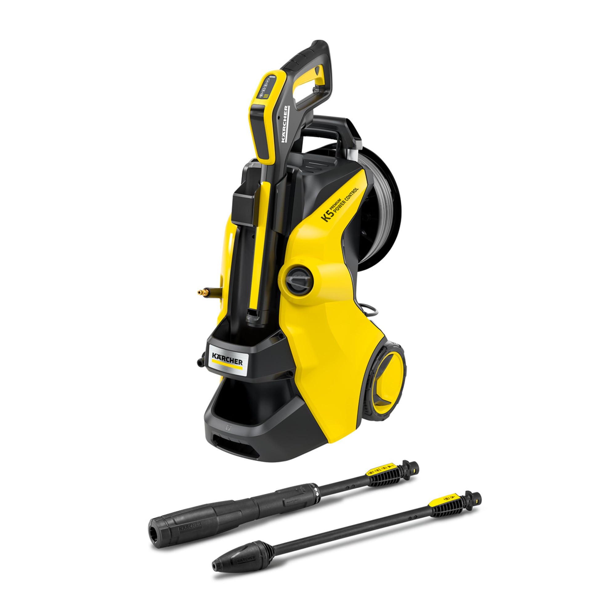 Nettoyeur Haute Pression K 5 Premium Power Control Flex,Pression : Max 145 Bar, Débit : 500l/h, Surface : 40m²/h, Poids : 12,5 kg, Pistolet et Flexible Haute Pression,Lance Vario Power, Rotabuse