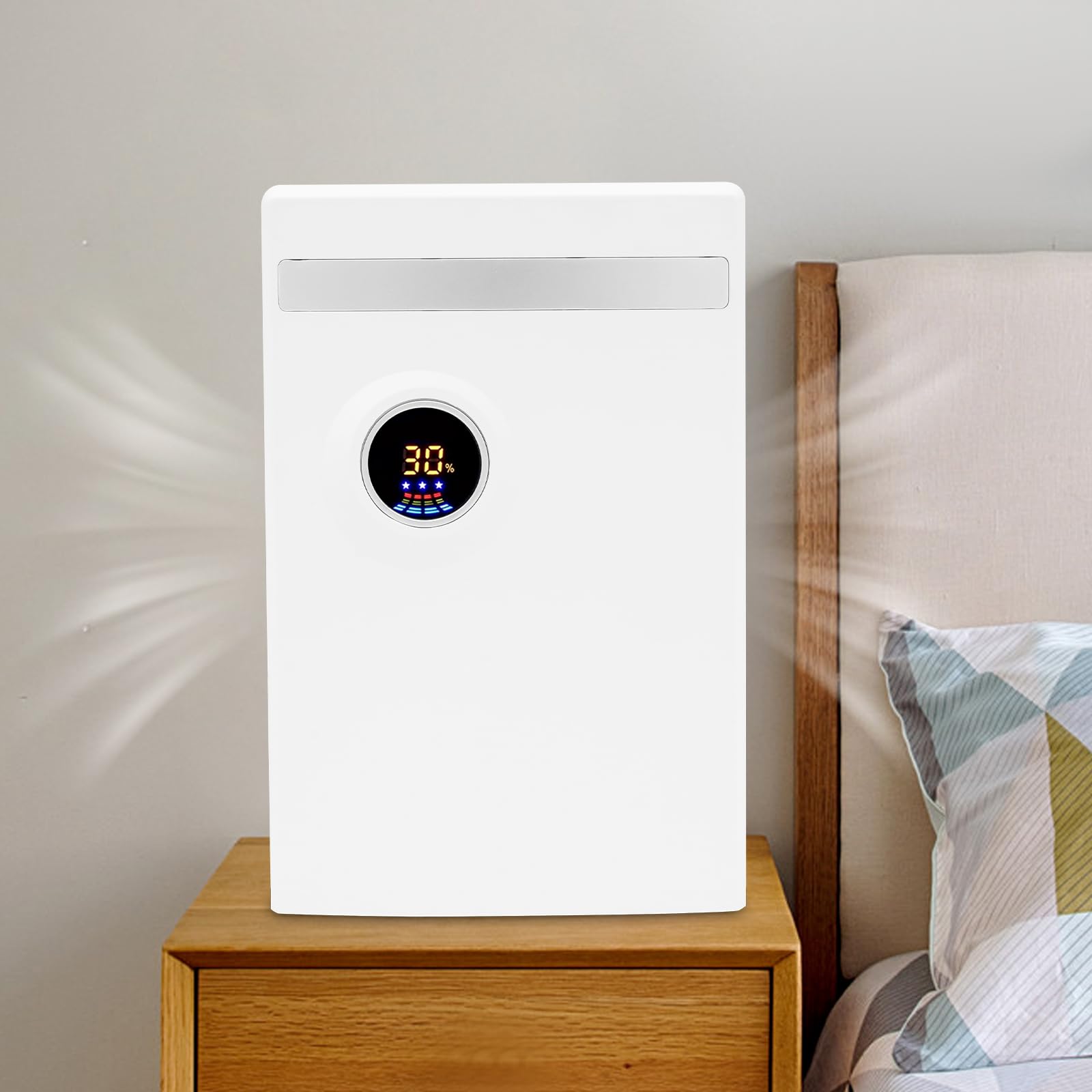 Deumidificatore fino a 500 ml/T, deumidificatore automatico, 30 m² | Asciugatrice con serbatoio da 2,2 l, con display LED e arresto dell'acqua, silenzioso, per cantina, camera da letto