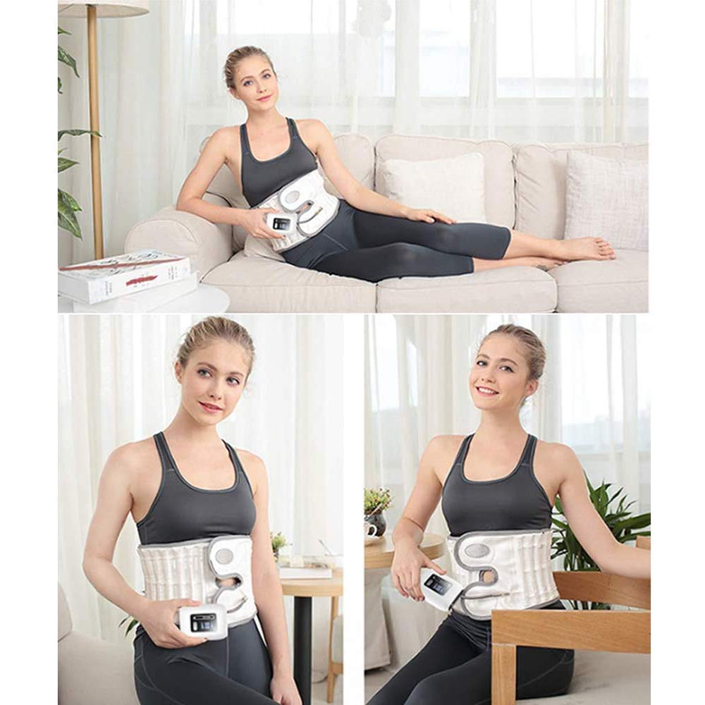 Cinturón de descompresión lumbar, cinturón de descompresión física para la espalda, dispositivo de tracción aérea espinal y lumbar para tracción por hernia discal lumbar y distensión muscular lumbar