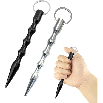 HFMYGS Pack of 2 Kubotan Self-Defense Key Chains Self-Defence Weapons Legal Defense for Women Self Defense Key Chain