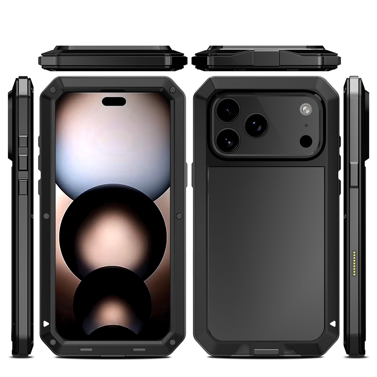 Amazon.co.jp: iPhone 17 Pro Max ケース 金属合金 強力保護 軍用 耐