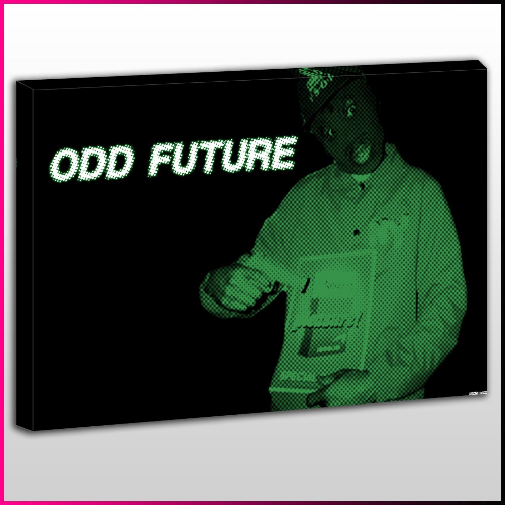 MU235 OFWGKTA Odd Future Framed Ready To Hang Canvas Print, Music, Pop Street Wall Art, Picture