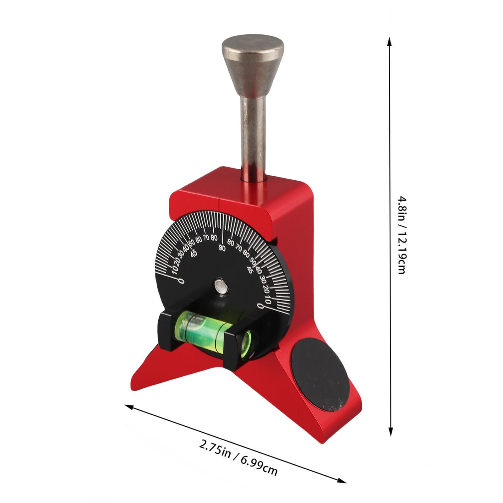 Localisateur de Centre de Tuyau Magnétique, Acier Inoxydable, Cadran de Réglage Rapide, pour Tuyaux de 38 à 152 mm, avec Niveau à Bulle