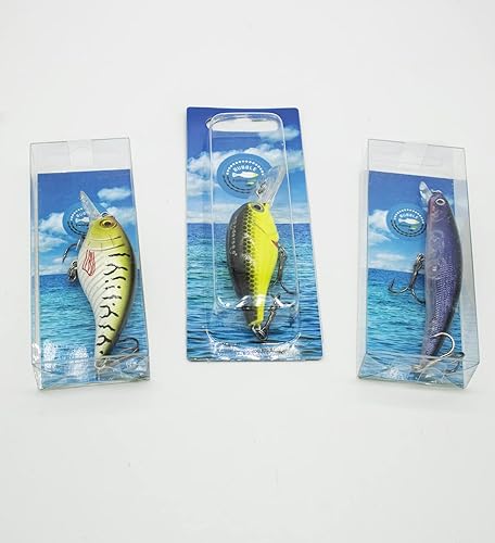 Miniatura 2 de Kit de señuelos de pesca mezclados, incluyendo ojos 3D Hard Minnow Popper cebos de manivela con ganchos para agua salada, trucha, lubina, salmón