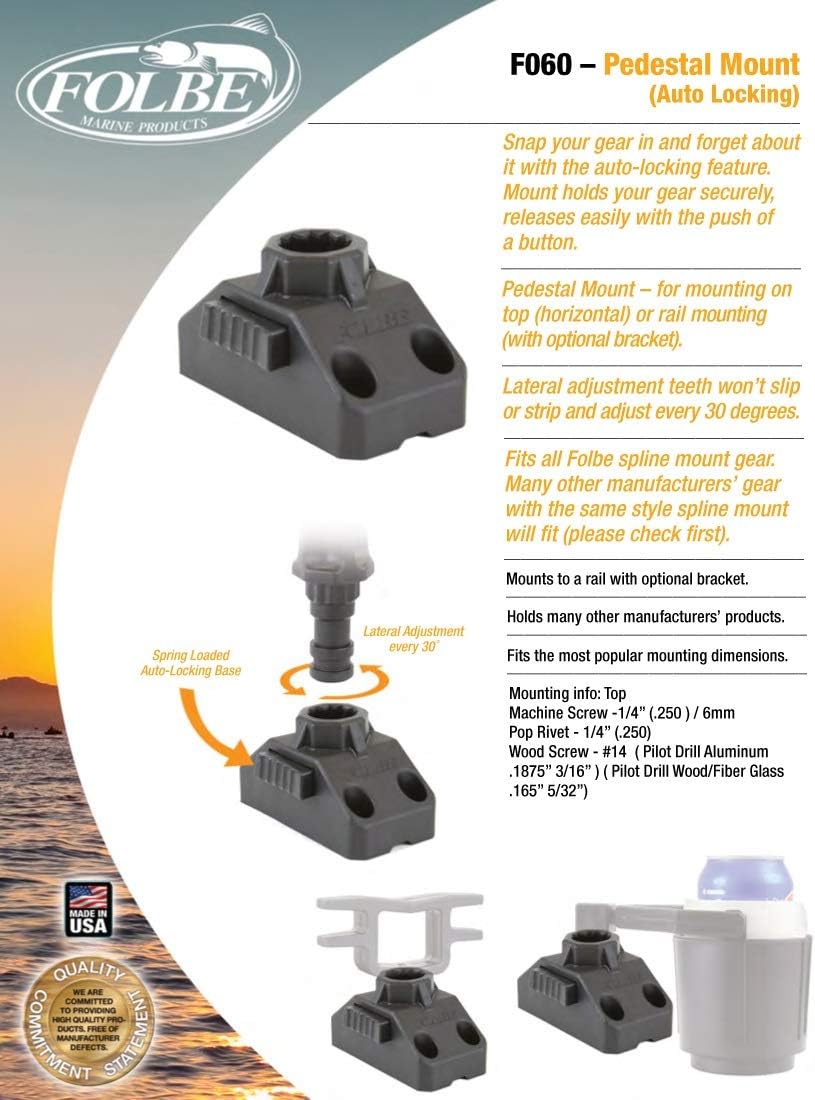 F060 - Pedestal (Top - Deck) Mount