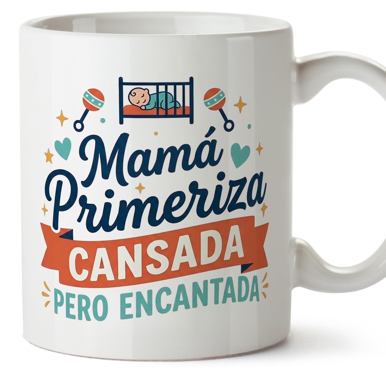 MUGFFINS Taza mamá con frase Para la mejor mamá del mundo en Español | regalo madre | 330 Ml 11 oz | Idea original para regalar | progenitores v3 — view 19