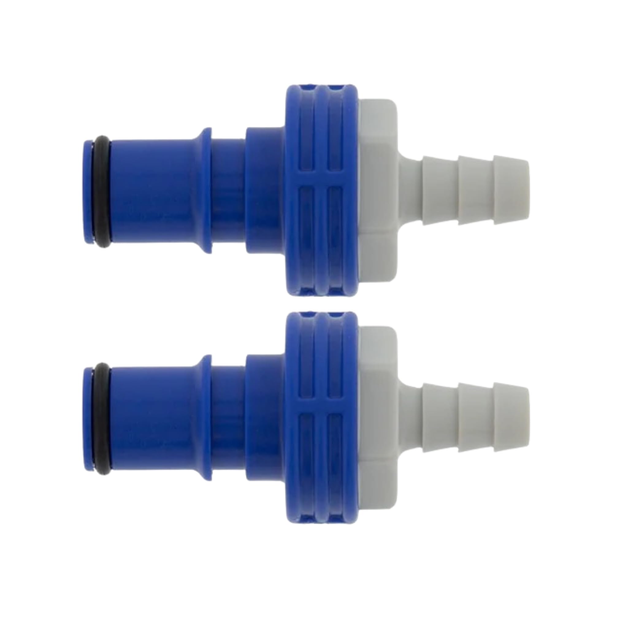 Connecteurs d'extrémité mâles bleus 6 mm pour l'aménagement fluide de votre atelier 09MBLU1