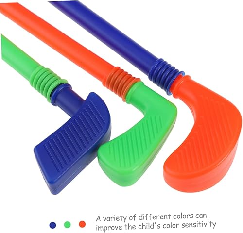 Miniatura 5 de Boys and Toy Set for Indoor Play Fun Plastic Golfing Playthings for Ages 3-8 Includes Clubs Balls and Putting Mat Parent-Child Interactive Games