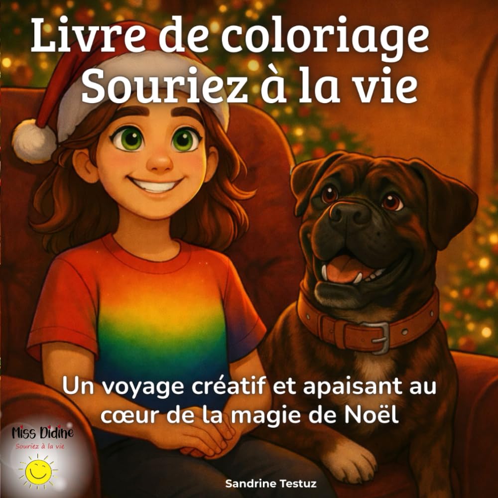 Livre de coloriage Souriez à la vie : la Magie de Noël: Un voyage créatif et apaisant au cœur de la magie de Noël