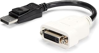 StarTech.com DisplayPort to DVI Adapter – Passive – 1080p – DP to DVI – Display Port to DVI-D Adapter