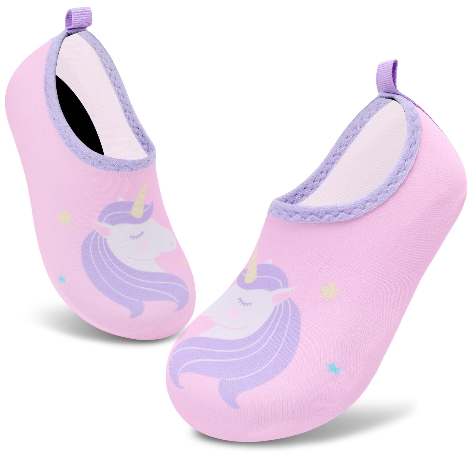VIFUUR Kids Water Shoes Boys Girls Quick Dry Aqua Socks for Beach