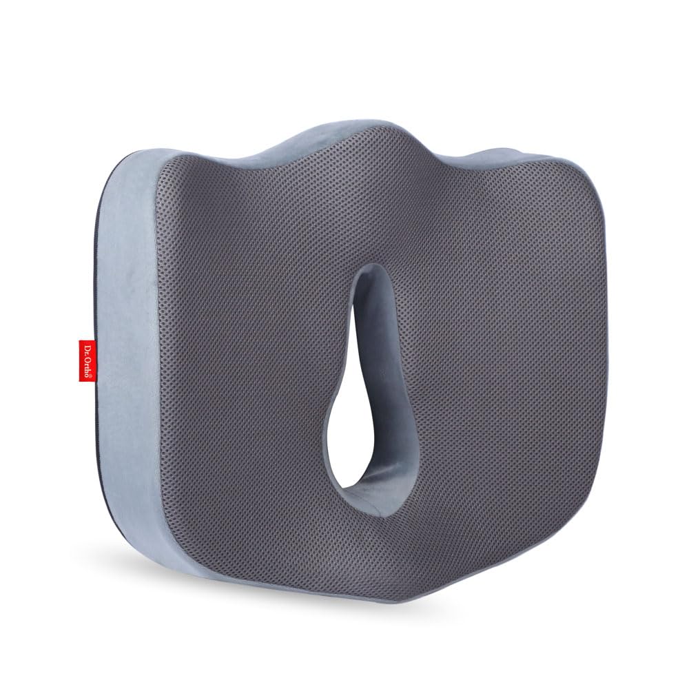 Dr.Ortho Premium Coccyx Tailbone Cushion Seat, Pain Relief from Lower Back, Sciatica - Ergonomic Cushion for Sitting Office Chair Car Seat Cushions, Memory Foam Pillow, Hip Support Pillow-image-10