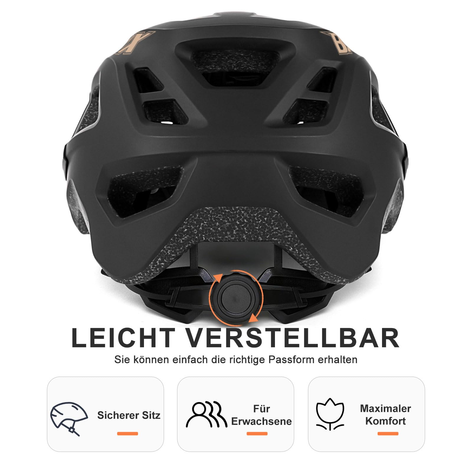 Mountainbike-Helm & NTA 8776 E-Bike für Erwachsene und Jugendliche, MTB Fahrradhelm für Herren und Damen (52-60 cm)