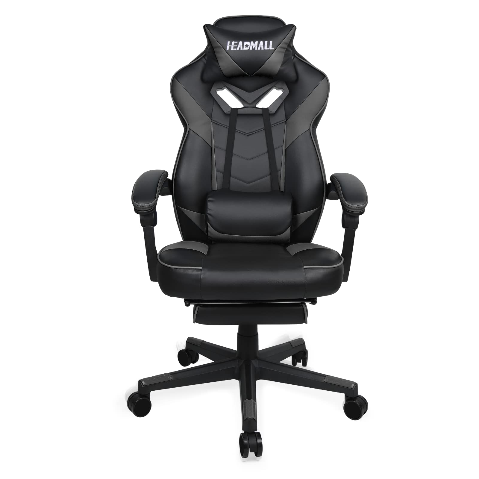 HEADMALL Gaming Chair with Footrest, Office Chair with Lumbar Support