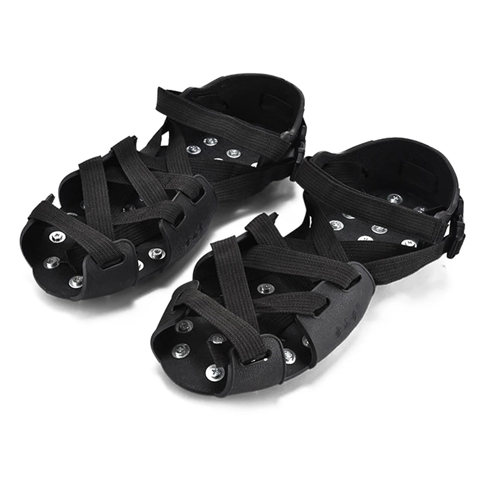 1 paio di ramponi da arrampicata antiscivolo 32 borchie neve artiglio ghiaccio scarpe Spike Grip attrezzatura invernale esterno in acciaio inossidabile per Scarpe da Neve, Protezione sicura