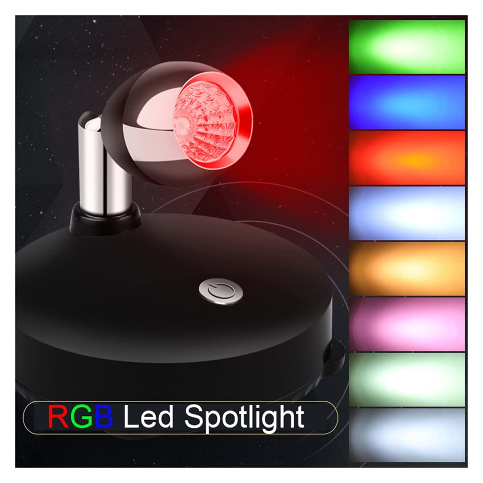 Oświetlenie obrazu, Zasilanie bateryjne Reflektory Lampa RGB Timer Możliwość przyciemniania sufitu LED Bezprzewodowe lampki nocne Kij na ścianie Światło punktowe Wystrój pokoju