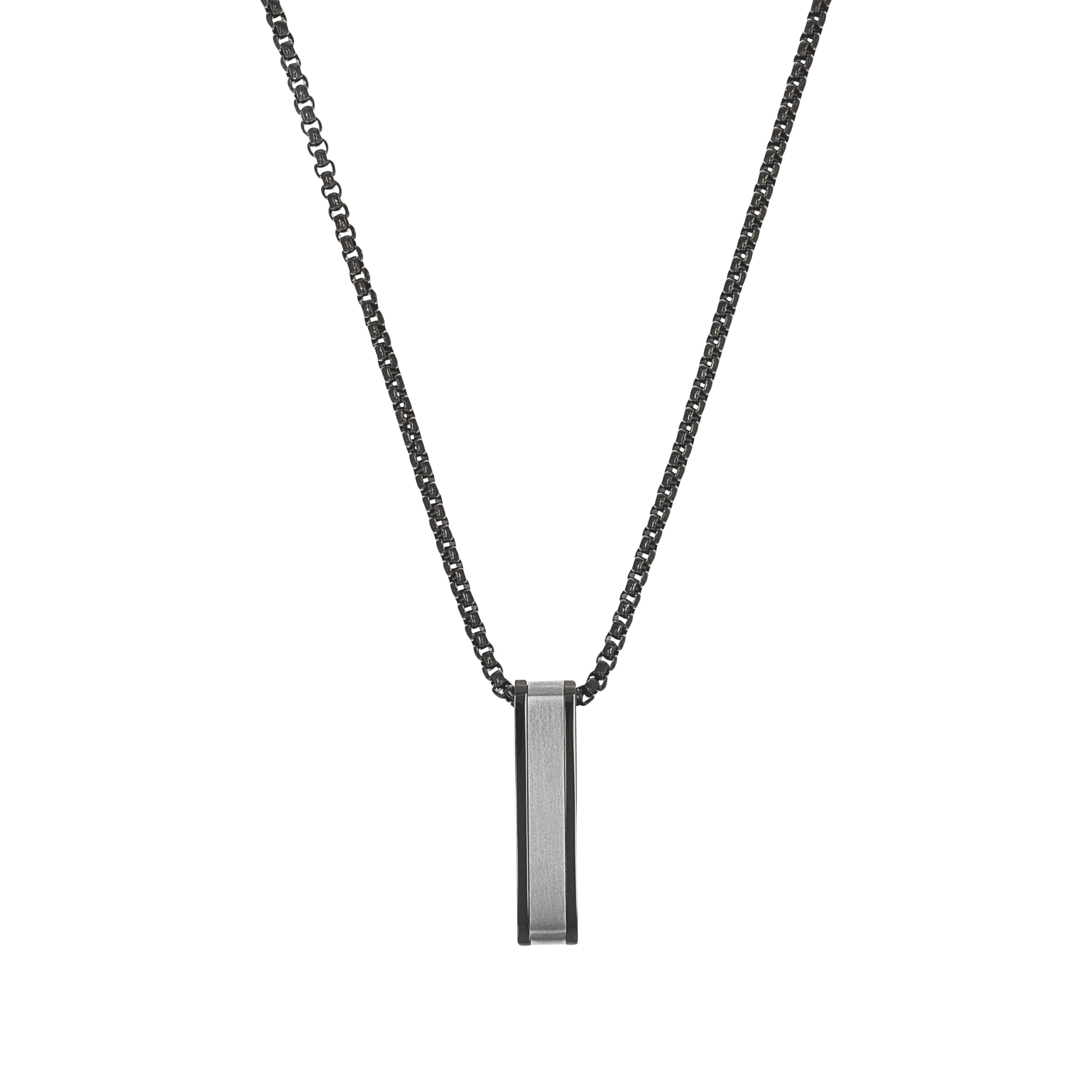 TOM TAILOR Kette mit Anhänger für Herren, Edelstahl, 50-60 cm, Halskette, Geschenkidee, Halsschmuck, Herrenschmuck