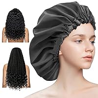 Vista 10 de Aquior Gorro de Ducha, Gorros de Ducha Extra Ajustables para Mujeres de Doble Capa Impermeables Reutilizables Gorro de Cabello, Gorro de Cabello