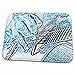 3dRose blue hand playing acoustic guitar sketch - Dish Drying Mats (ddm-186557-1)