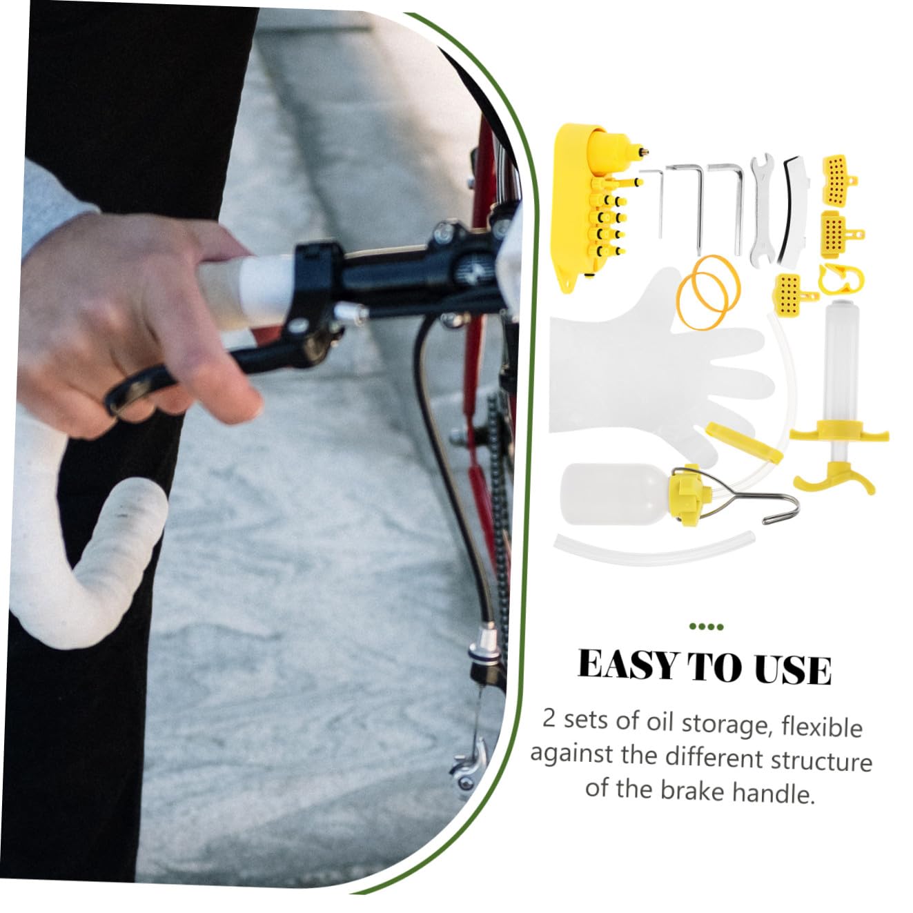 BESPORTBLE 2 Set Accessori per Il Ciclismo Strumento di Riparazione Dell'olio Minerale Kit Spurgo Freni Strumento per Bici Accessori per Ciclismo Strumento Freno Strada Piatto D'olio Oliatura