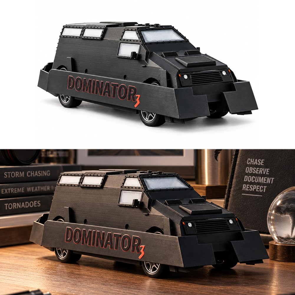 TIV Storm Chasing Car Model, 3D Printed Tornado Interceptor Toy