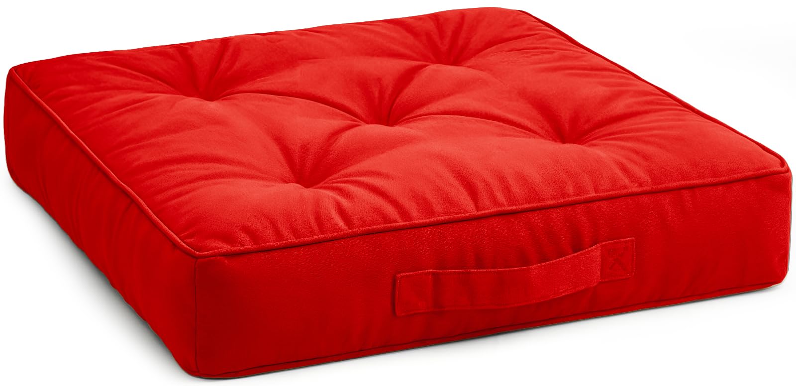 Booster Cushions For Armchairs Large Seat Dining Chair 45x45 Square Seat Pad, 10cm Thick Floor Cushion, Pregnancy & Post-Operative Adults Chair Bolster Cushion Seat Car Seat Sofa (Red)