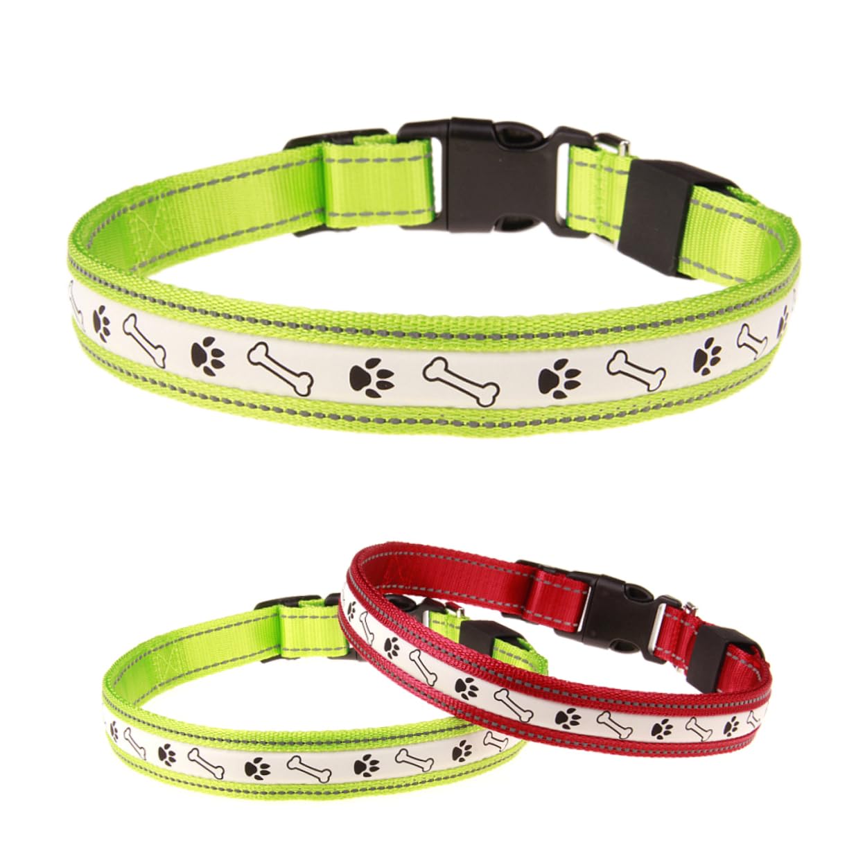 FOMIYES 3pezzi Collare Led Ricaricabile Per Lampeggiante Collare Per Notturne Design e Media