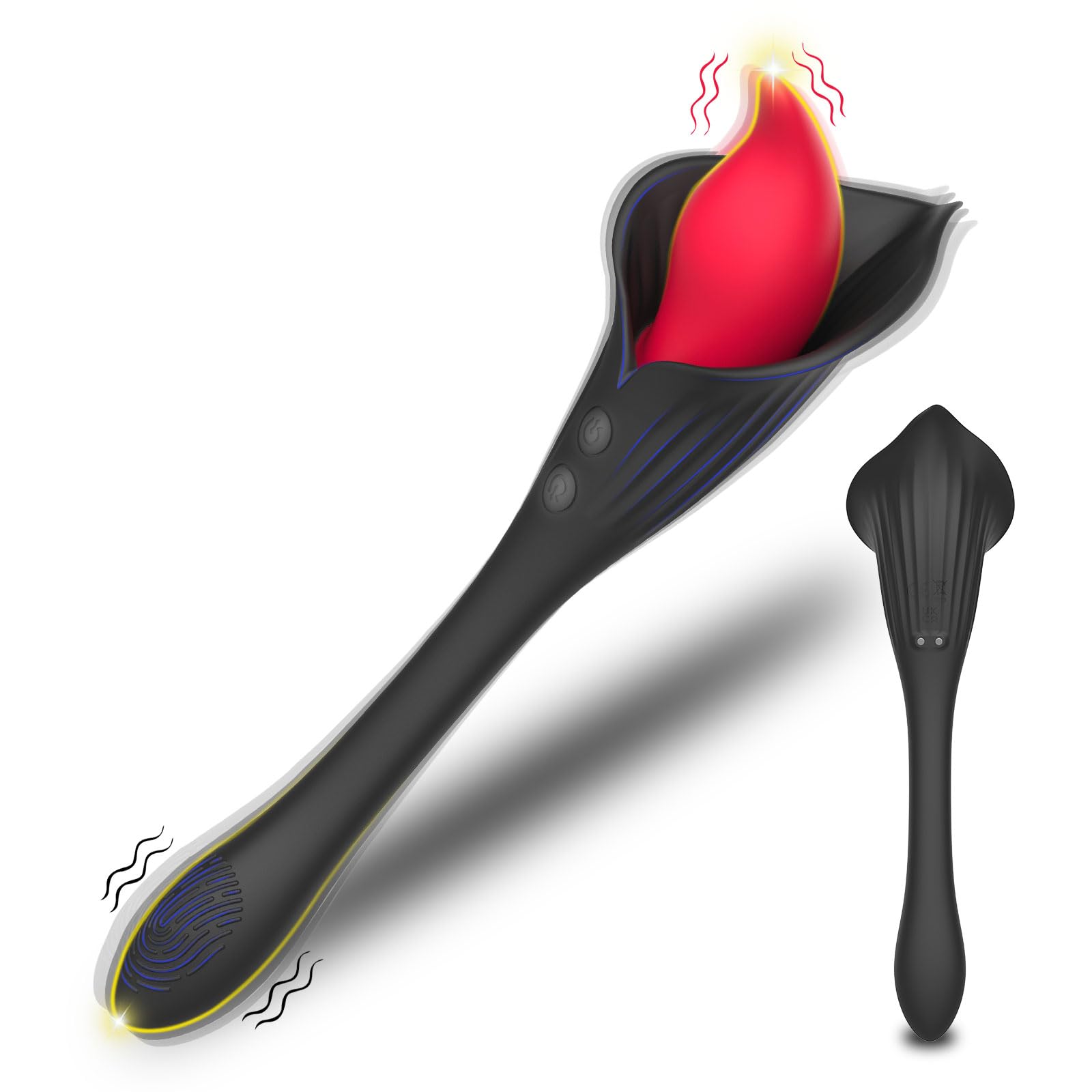 G-spot Clitoral Vibrator Sex Toys - 2 in 1 Powerful Nipple Vagina Clitoris Anal Massager Adult Toys Dildo