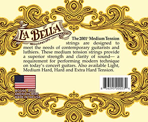 Labella L2001MT Concert Série Jeu de Cordes pour Guitare Medium Tension - Les Beatles, Paul McCartney, John Lennon, RIngo Starr, George Harrison Labella L2001MT Concert Série Jeu de Cordes pour Guitare Medium Tension – Image 3