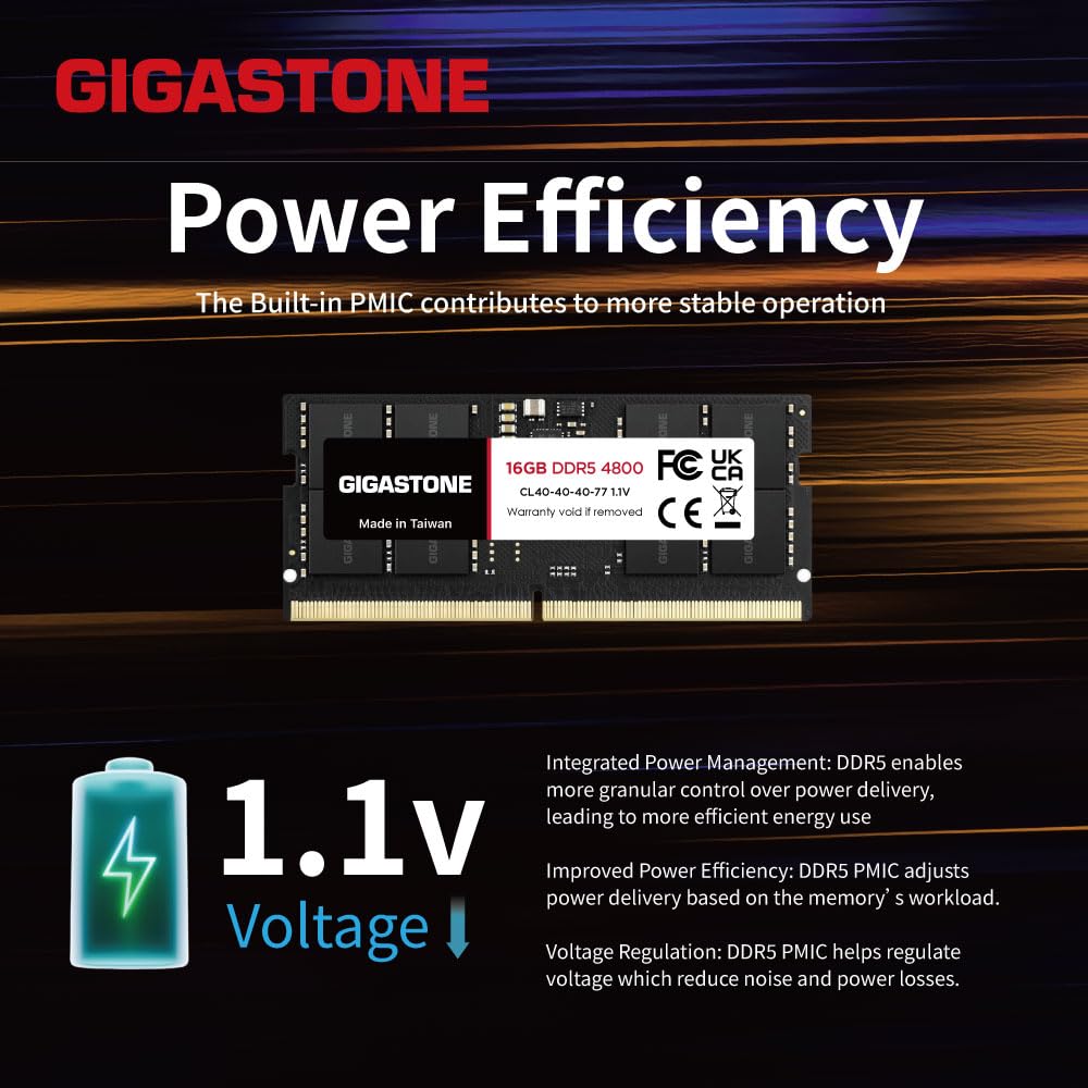 Amazon.co.jp: 【高性能 メモリ DDR5】GIGASTONE 16GBx2枚 (32GB Kit