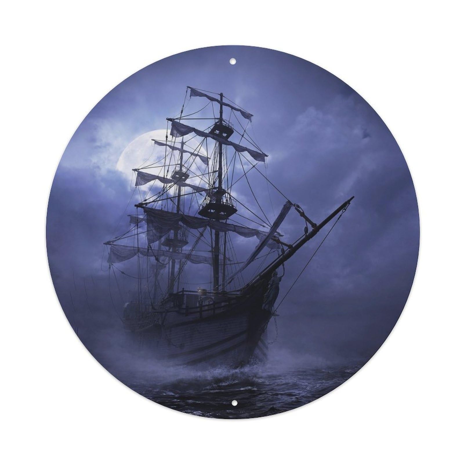 Pirate Sailing Ship Fantasy Ocean Adventure Metal Tin Sign