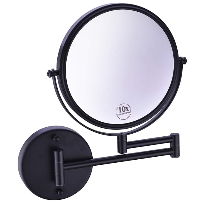 Anpean Wall Mounted Makeup Mirror 10x Magnification with 8