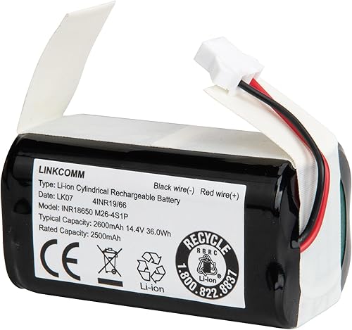 LINKCOMM Batería de repuesto para RoboVac 11S, 11S Plus, 11S Max, 12, 15C, 25C, 30, 30C, 35C, G10, G15, G20, G30 Hybrid Verge Edge, G40 Robot Vacuum