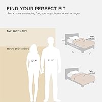 Vista 28 de Bedsure Manta de tamaño King de vellón sherpa para la cama, gruesa y cálida para el invierno, suave y mullida, grande, color lino, 108 x 90 pulgadas