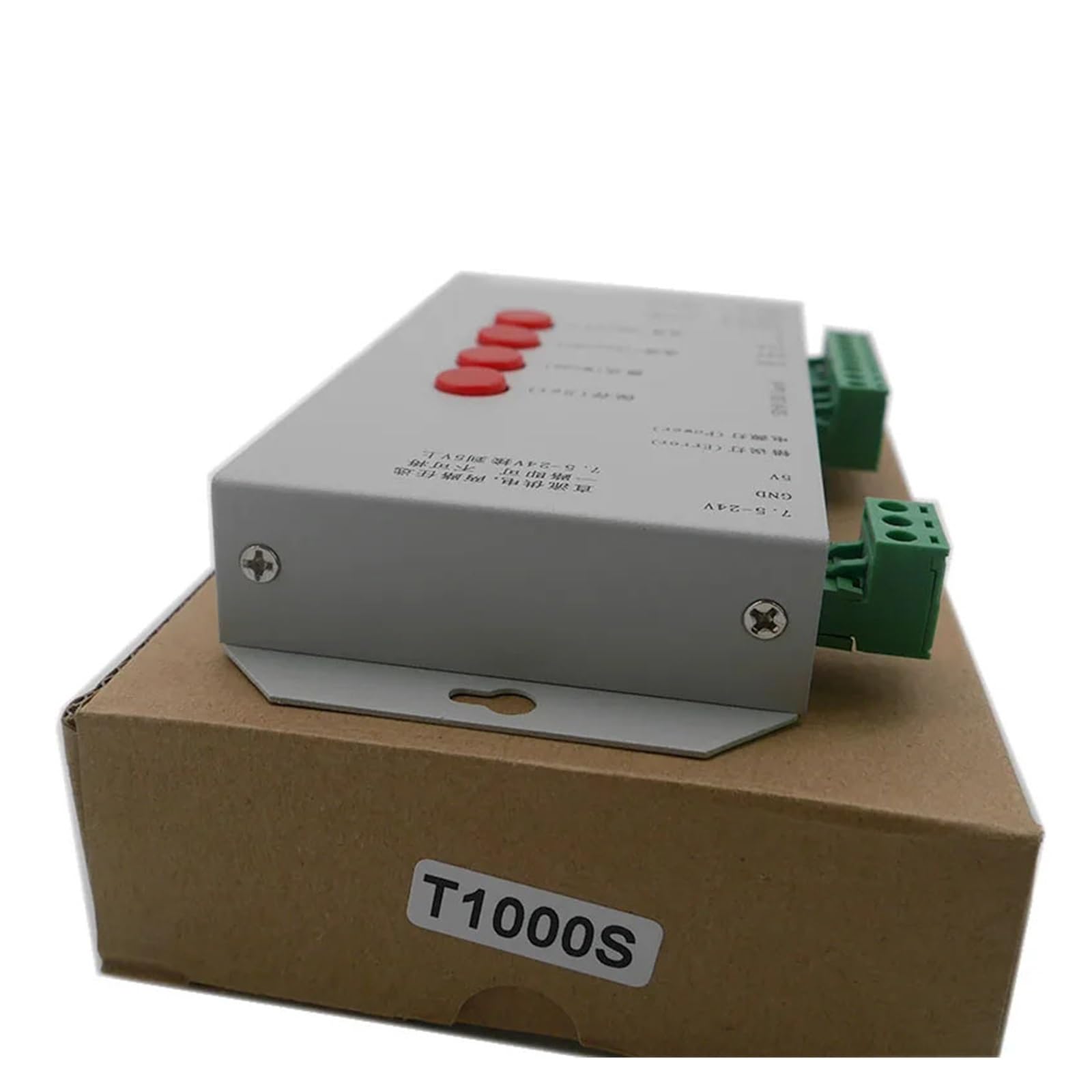 T1000S 2048 pikseli, 512 kontroler, karta SD WS2801, WS2811, WS2812B, LPD6803, listwa świetlna LED, DC5 V, 12 V, 24 V, RGB, pełnokolorowa