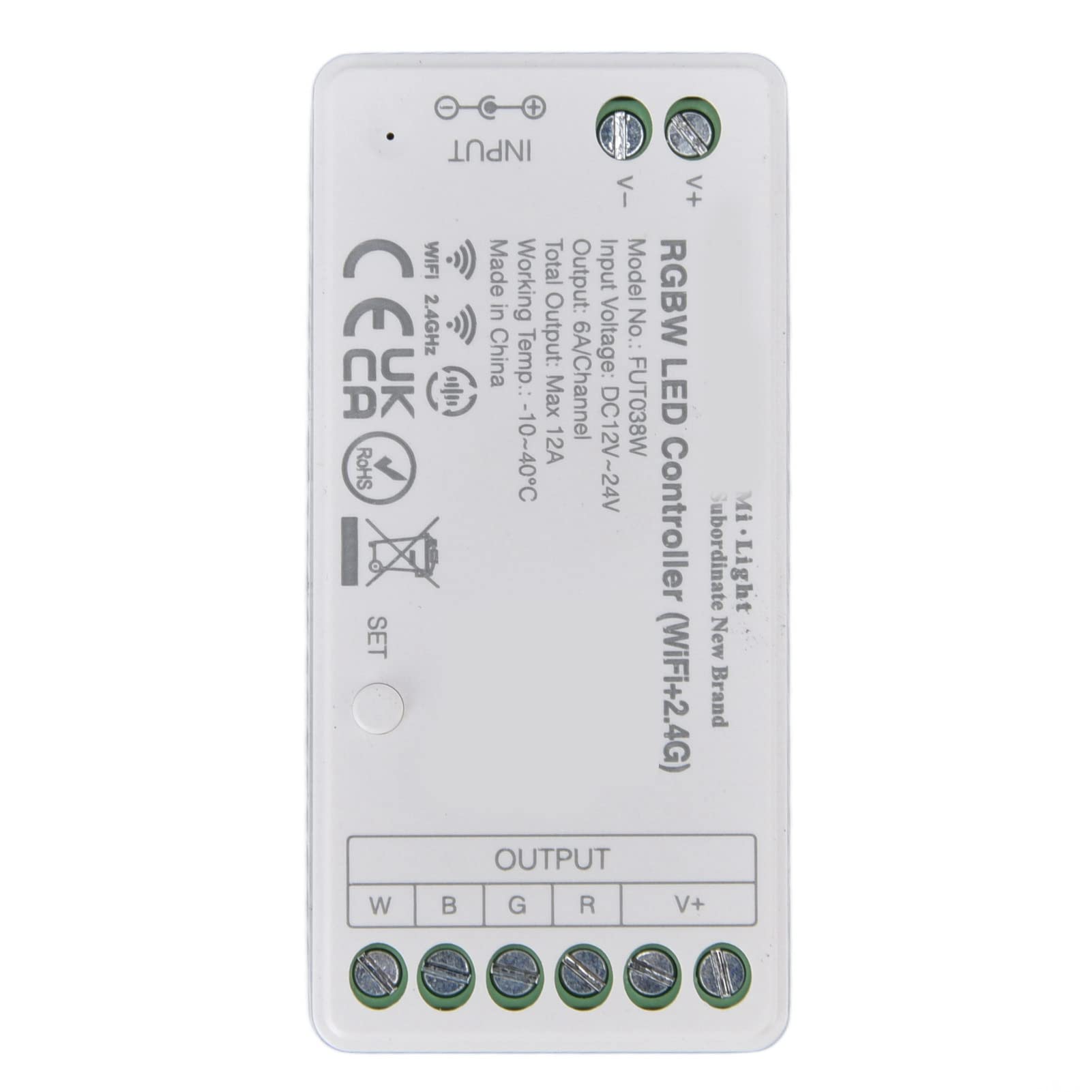 Hyuduo Telecomando Luce Subacquea, Controller Luce Piscina App WiFi 2.4G, 160000 Colori, luminosità Musica Fai da Te Sveglia per Dormire, da 1 a 30 Luci per Piscine Spa Lampade Subacquee