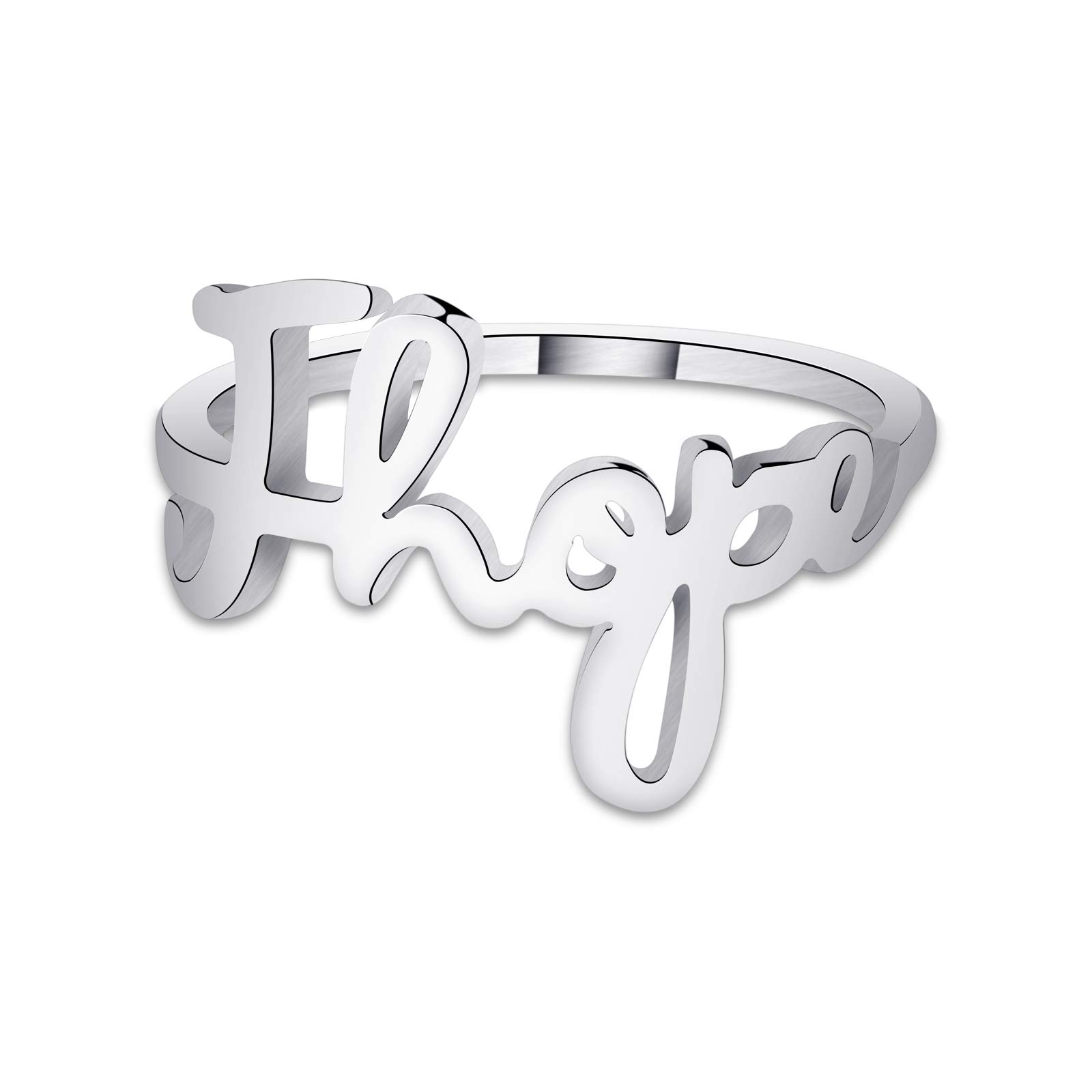 WSNANGWSNANG Korean Group Rings Kpop Bangtan Name Rings Korean Group Army Gift