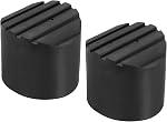 PATIKIL Ladder Non Slip Feet 3"/76mm, 2Pcs Rubber Round Foot Protective Mat Cushion Replacement for Telescopic Folding Extension Ladder Protection, Black