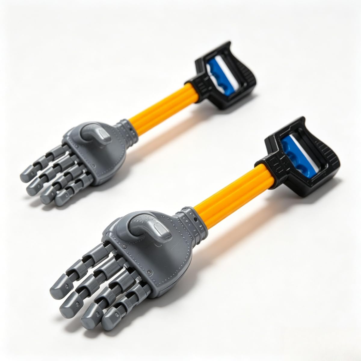 2Pcs Hand Controlled Robot Arm Toy Strong Gripper For Easy Pick Up (Black)