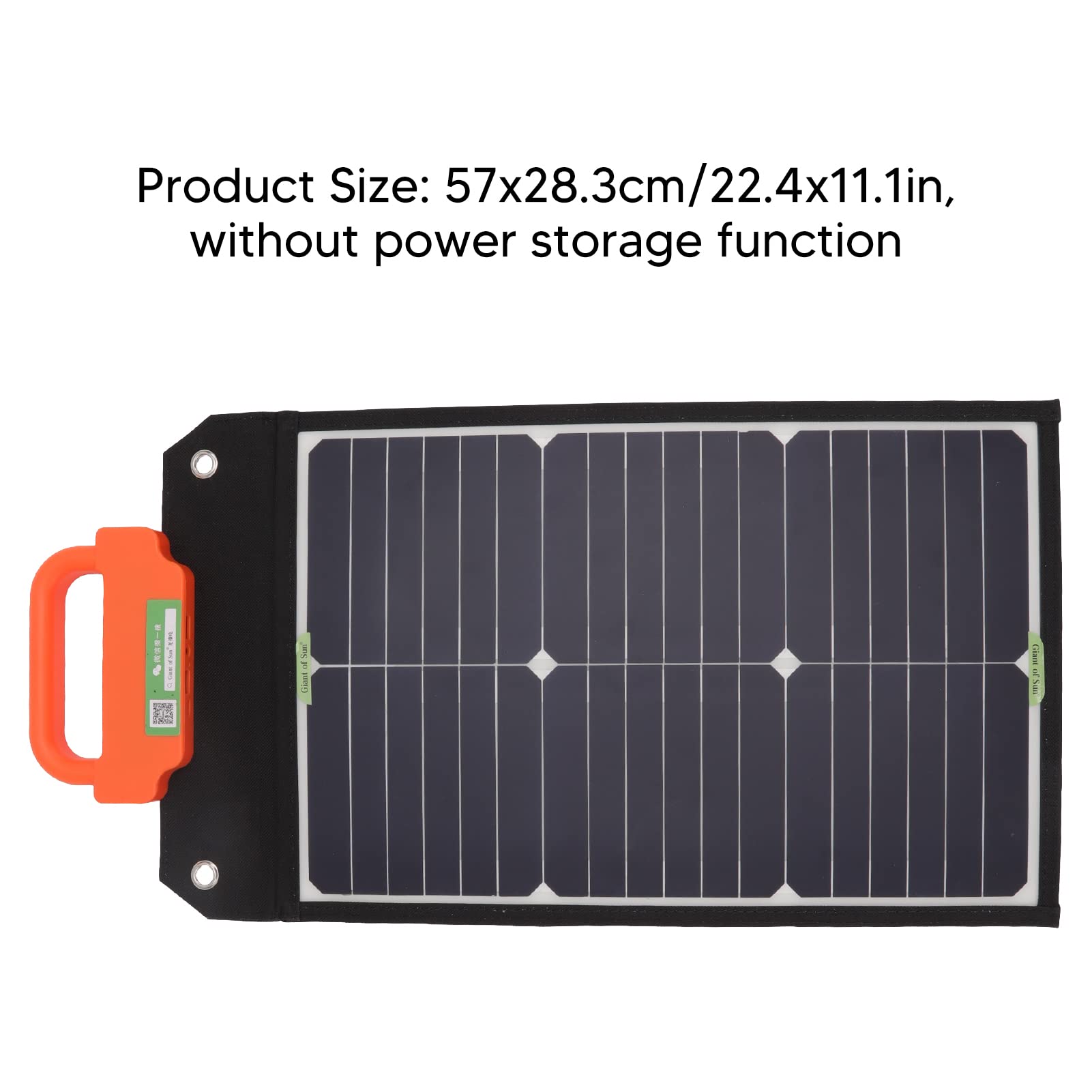 KUIDAMOS Chargeur Solaire Monocristallin 50W Portable avec Double Charge Rapide USB pour le Camping et les Activités de Plein Air