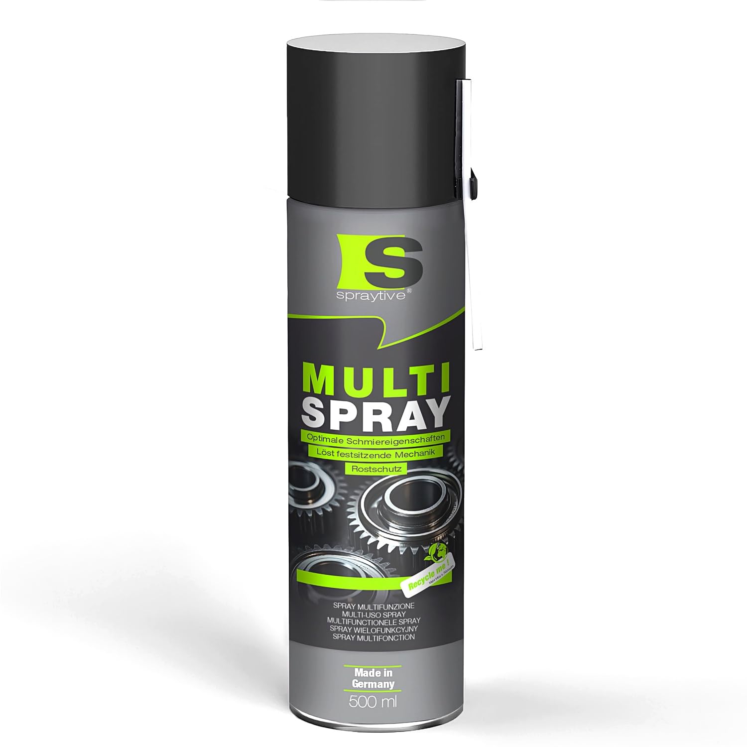 Spraytive Multi Spray 1 x 500 ml – 5-in-1 Kriechöl & Multifunktionsöl – Rostlöser, Schmiermittel, Kontaktspray, Reiniger & Korrosionsschutz – Allzwecköl – Made in Germany