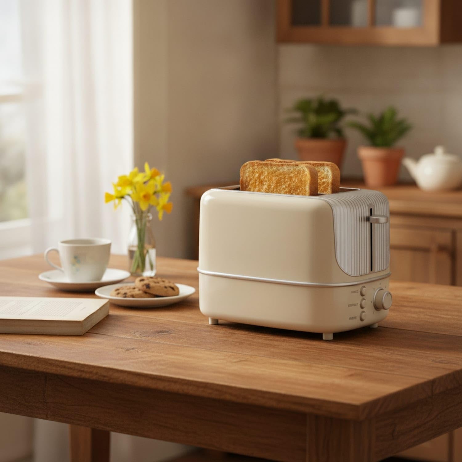Easy-Clean Two-Slot Toaster Compact Toaster with Crumb | Easy-Clean Two-Slot Toaster Compact with Crumb Tray Countertop Cancel Automatic for Students Breakfast Kitchen Dorm Rooms-image-38