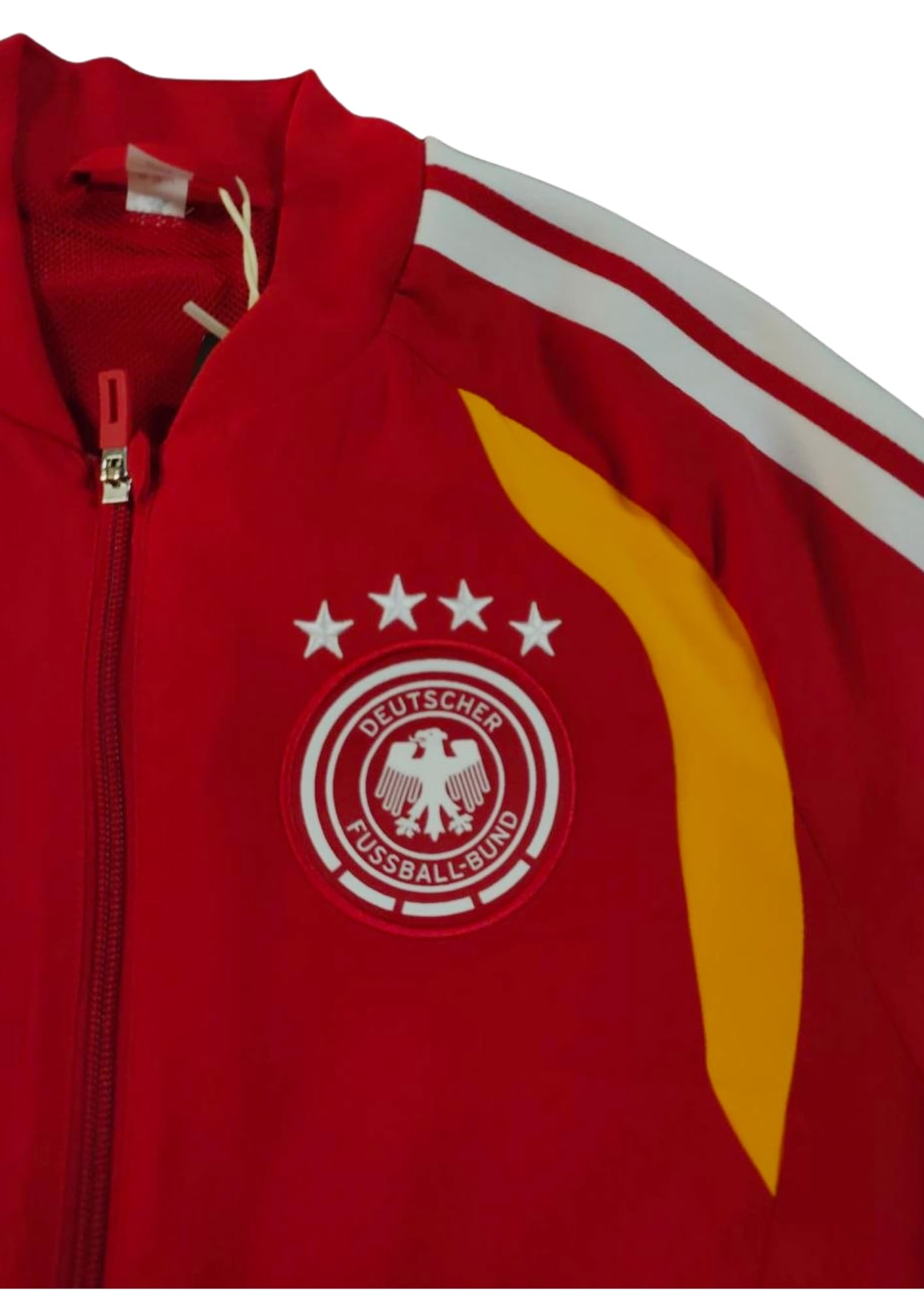 adidas Kurtka męska rozmiar L 185 cm wydajność Niemcy DFB 2026 Prezentacja Czerwona Czarna