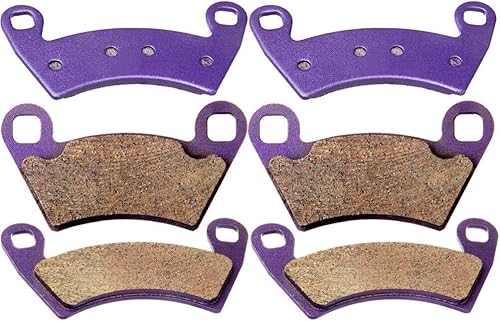 Miniatura 3 de SCITOO FA354, FA452 Pastillas de freno para Polaris Ranger 400 2010-2013 pastillas de freno delanteras y traseras de fibra de carbono