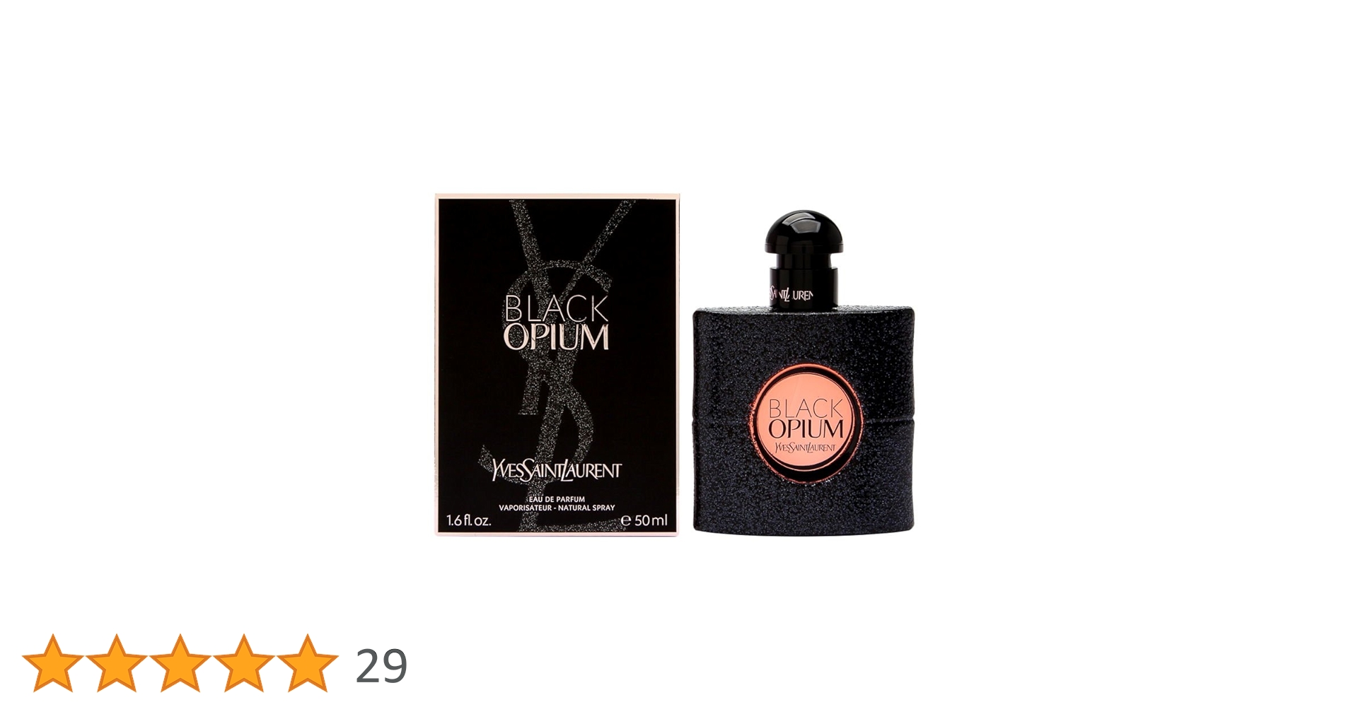 Yves Saint LaurentのBlack Opium90㎜ Opium Black De Yves Saint Laurent Eau De Parfum Feminino 90 ml
