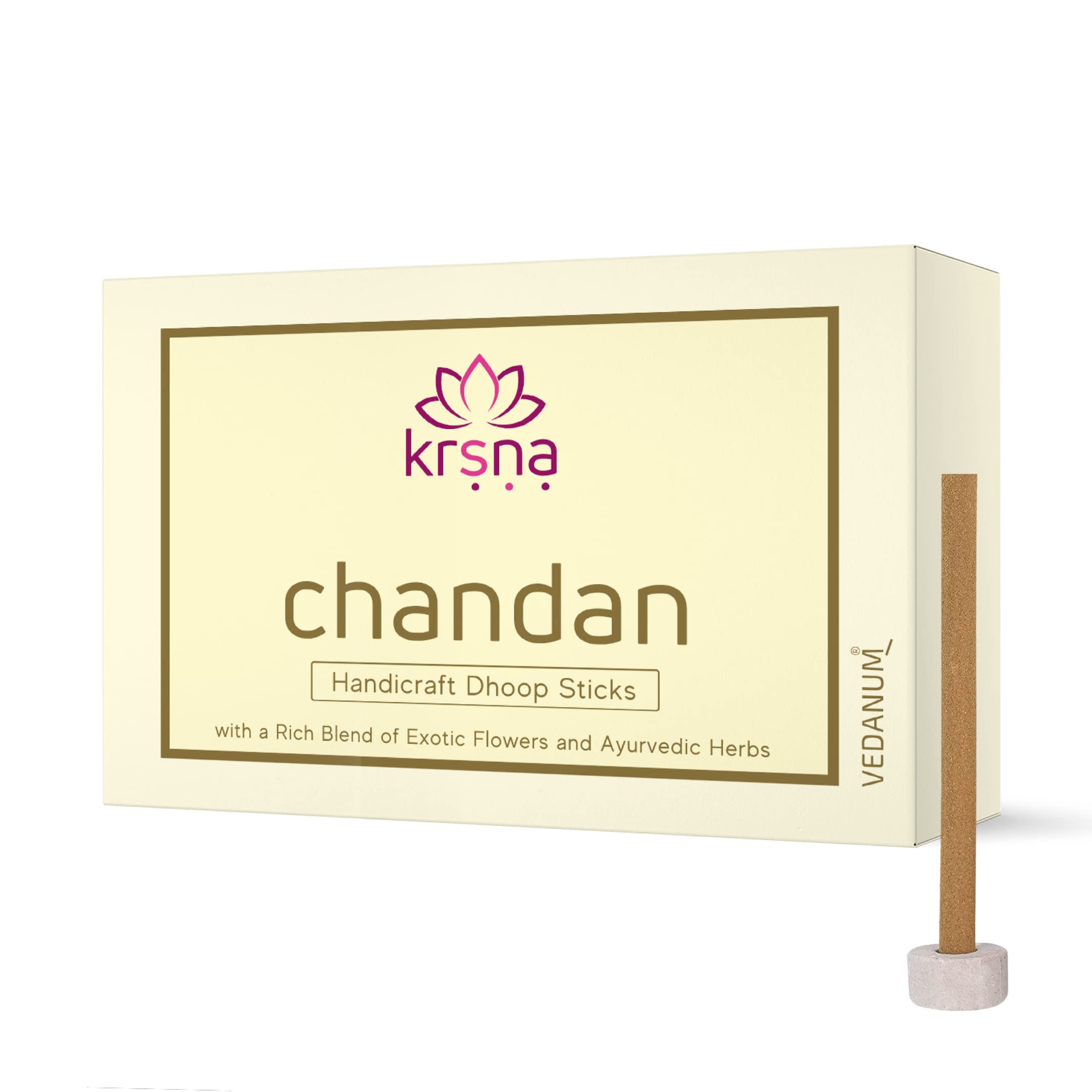 Vedanum Charcoal Free Sandalwood Dhoop Sticks Organic Chandan Agarbatti for Meditation, Pooja, and Air Purification Pack of 1 (B09RPQQ2GR) Amazon Price History, Amazon Price Tracker