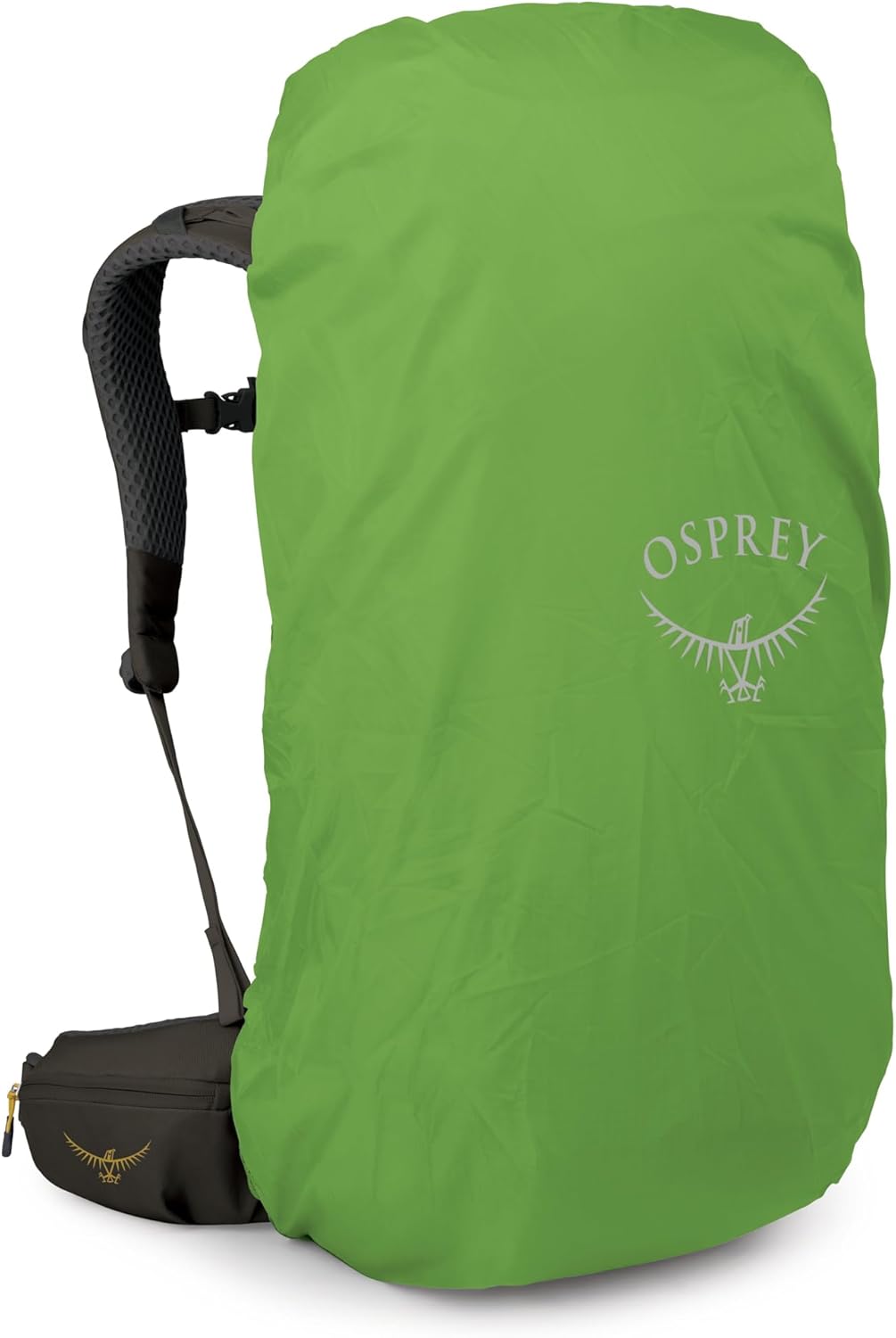 Osprey Kestrel LT 45L Men's Backpacking Backpack - Lightweight Hiking & Camping Bag with Waterproof Raincover, Moss Green